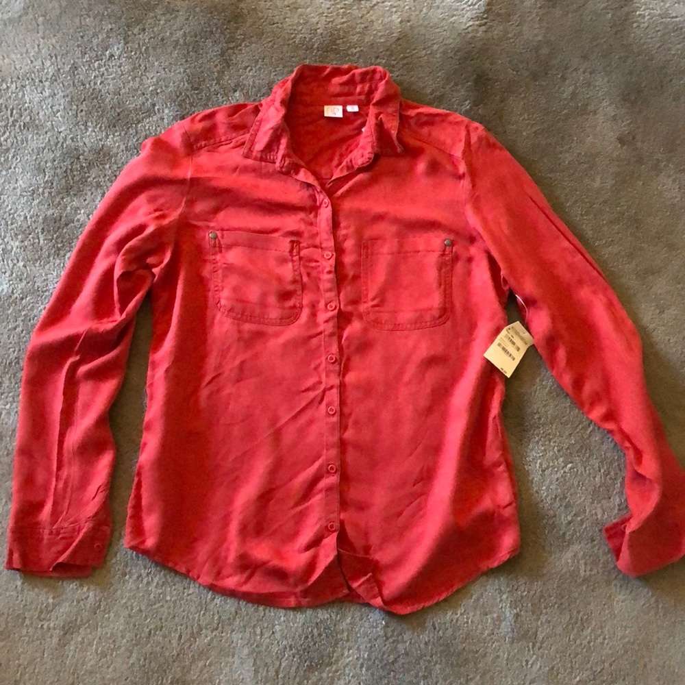 BP Chambray Button Down Blouse